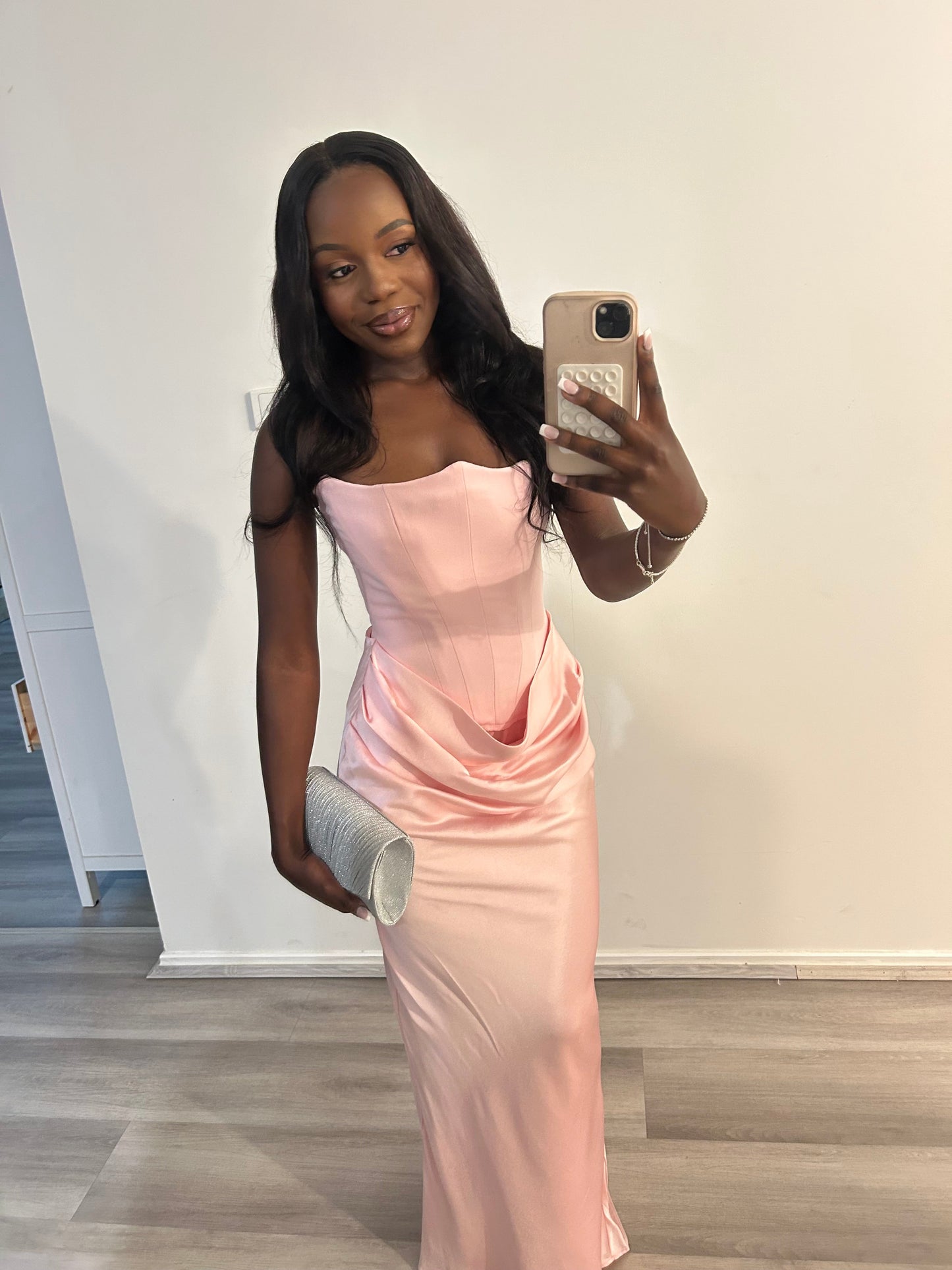 House Of CB Persephone Strapless Corset Dress - Rose Shadow House Of CB