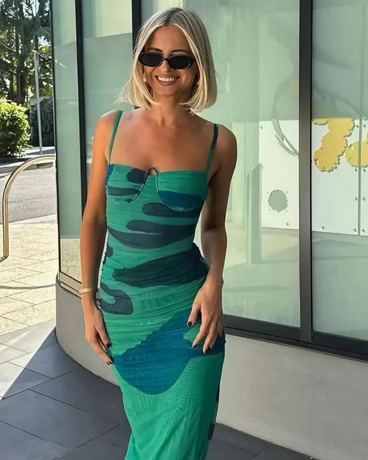 Sir The Label Frankie Gathered Midi Dress Sir The Label