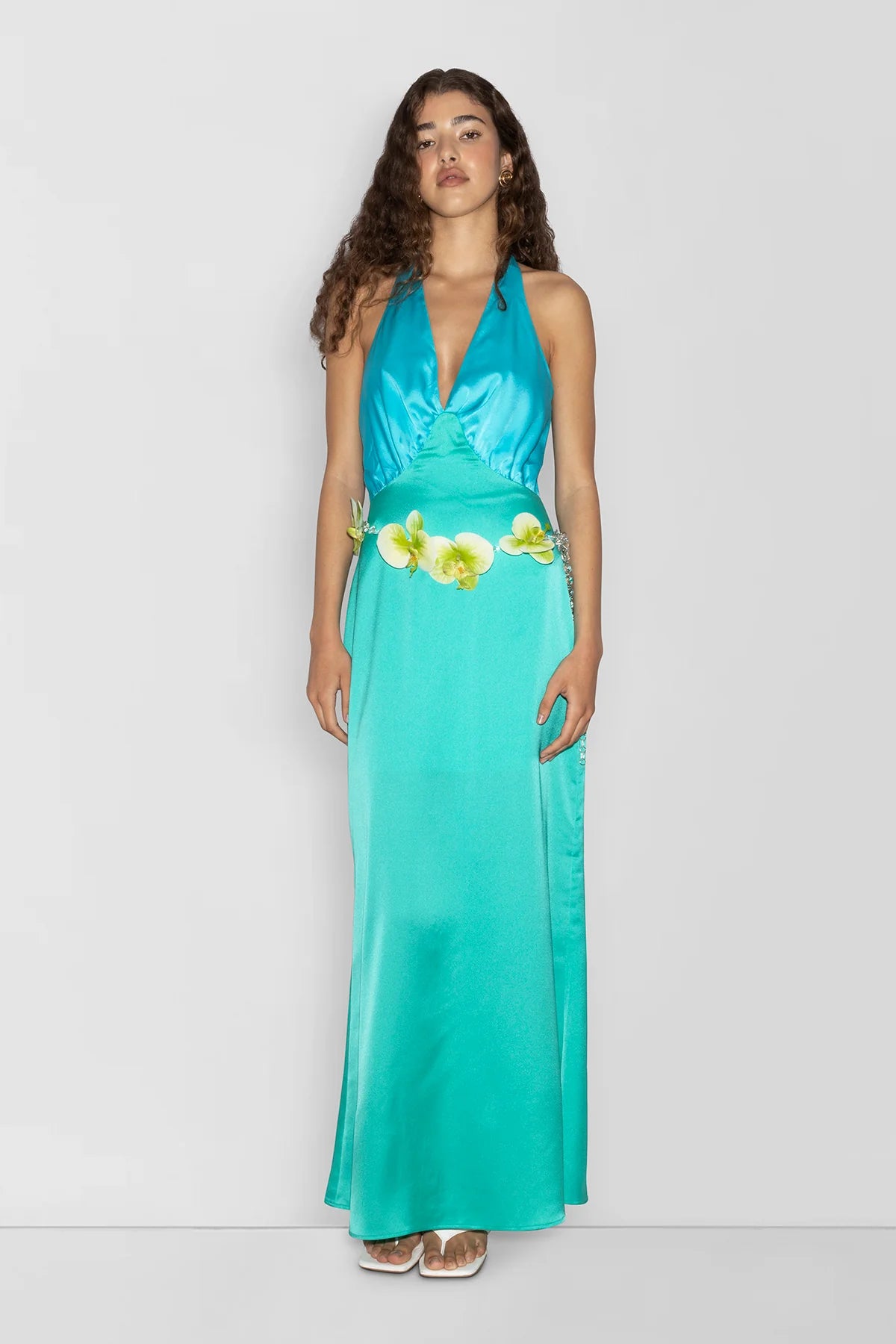 Anne Louise Boutique Cassini Floral Maxi Dress - Orange Fuchsia (Copy) Anne Louise Boutique