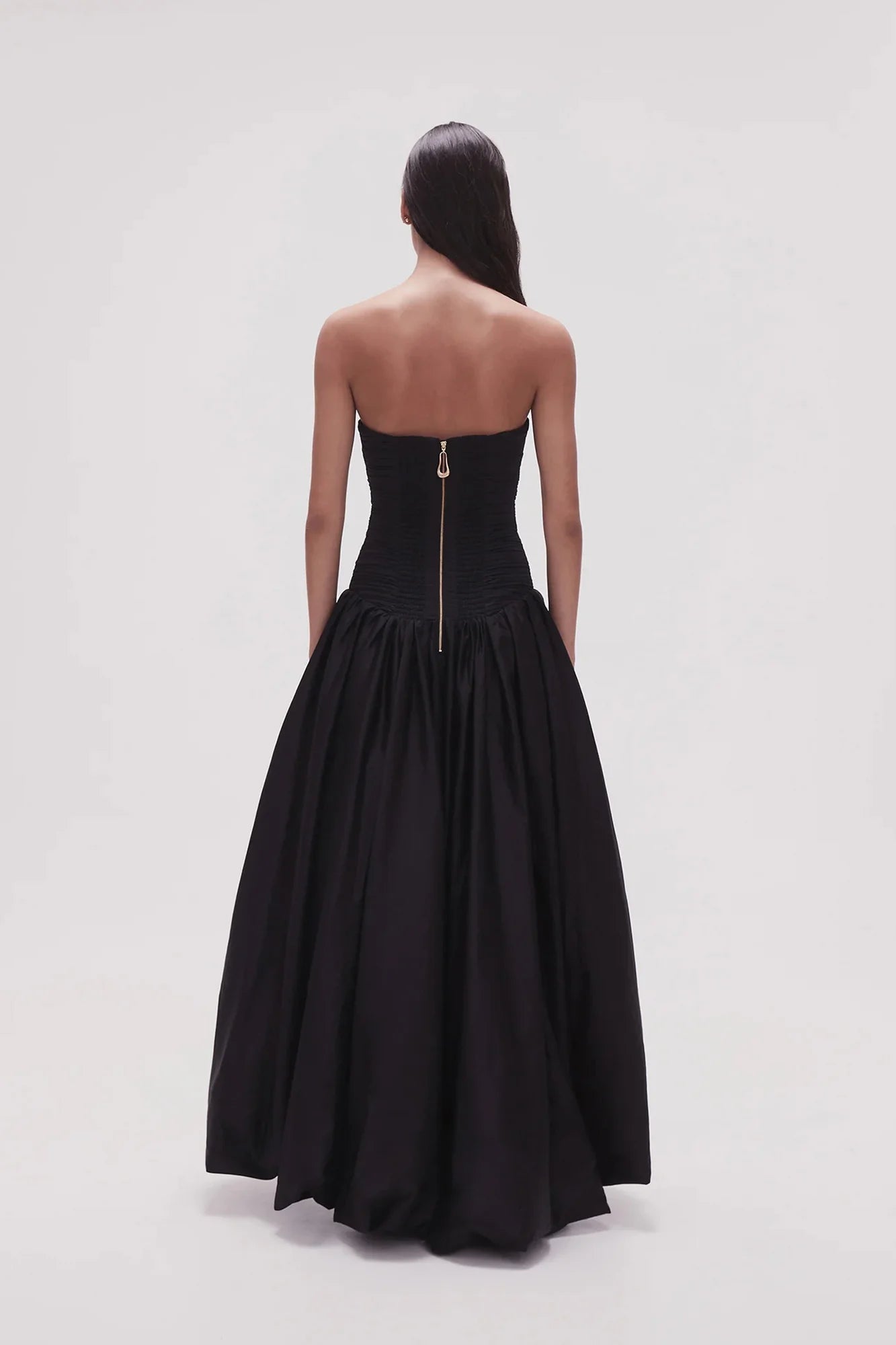 Aje Violette Bubble Hem Maxi Dress - Black Aje