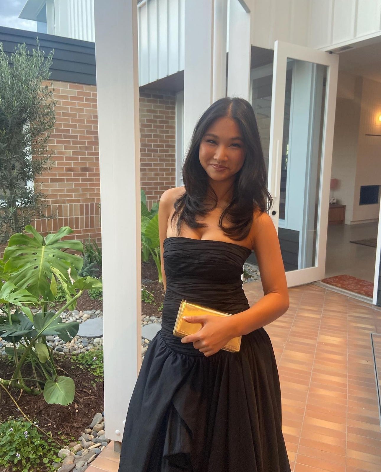 Aje Violette Bubble Hem Maxi Dress - Black Aje