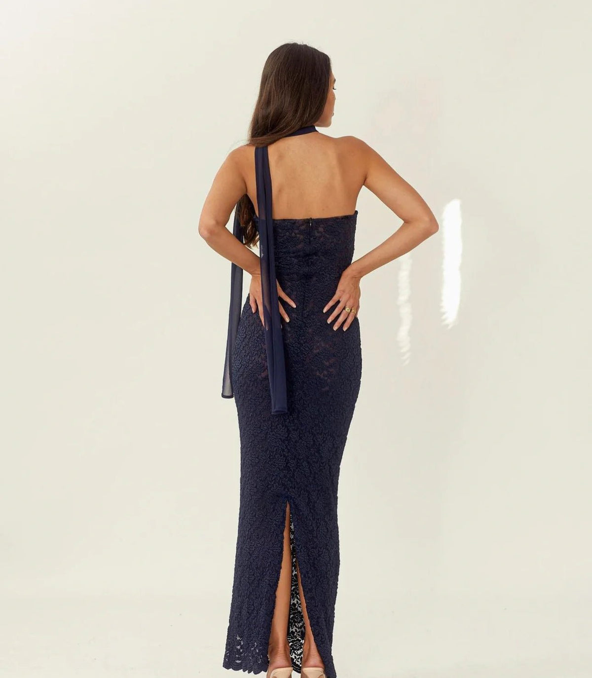 Arcina Ori Meredith Lace Dress hire – navy