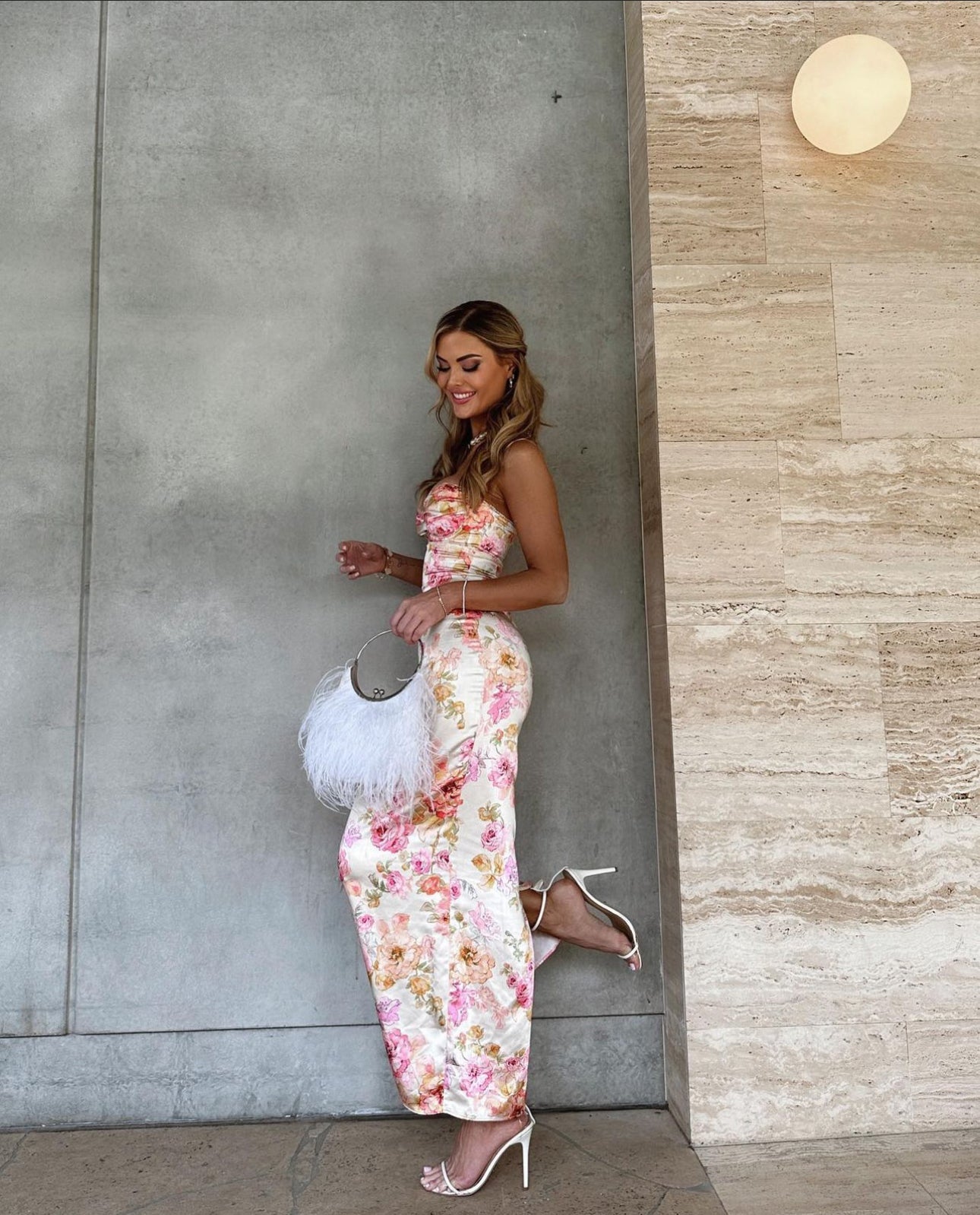HOUSE OF CB Josefina Ivory Floral Maxi Dress House Of CB