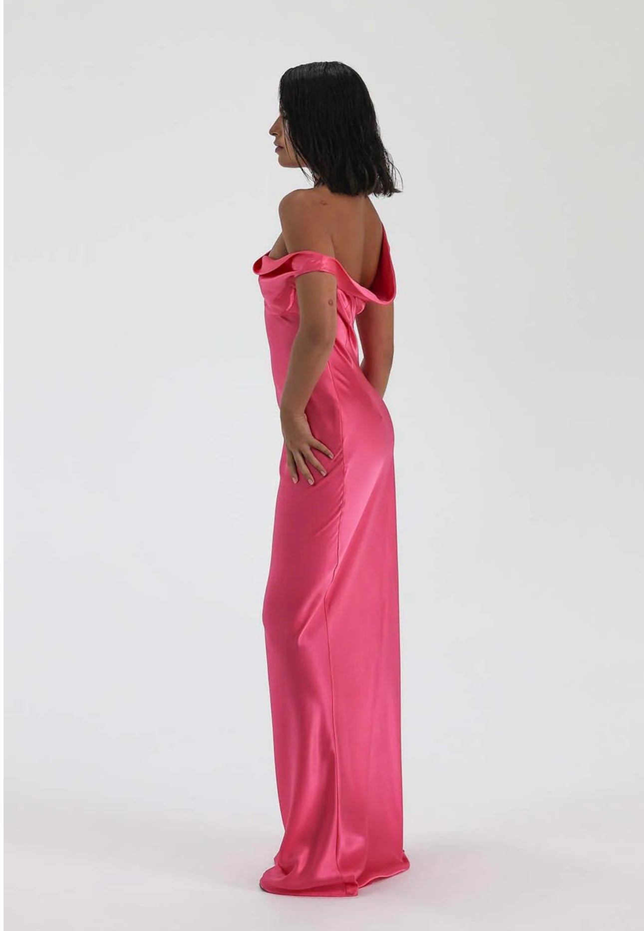 Natalie Rolt Monika Gown - Neon Pink Natalie Rolt