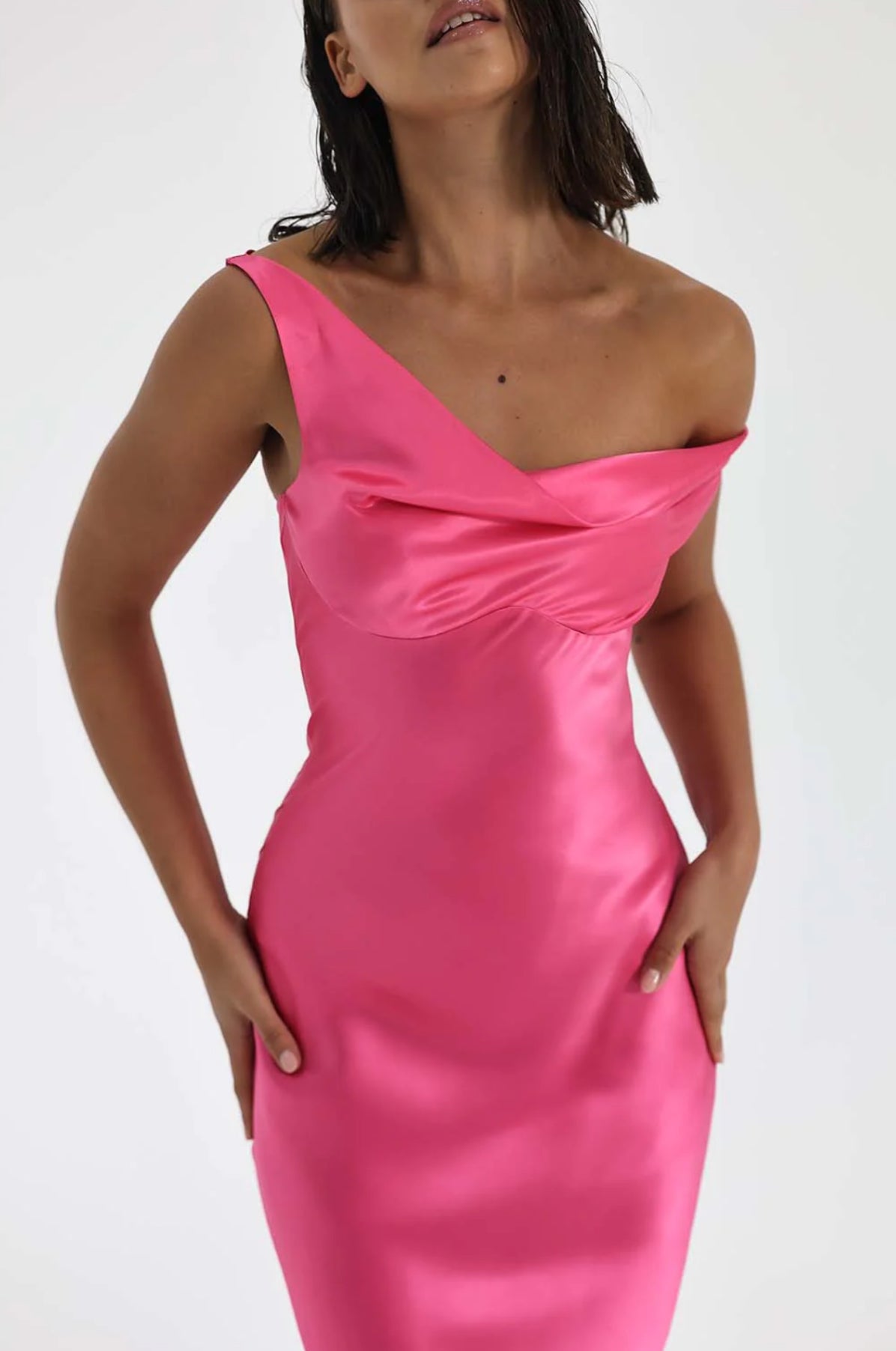 Natalie Rolt Monika Gown - Neon Pink Natalie Rolt