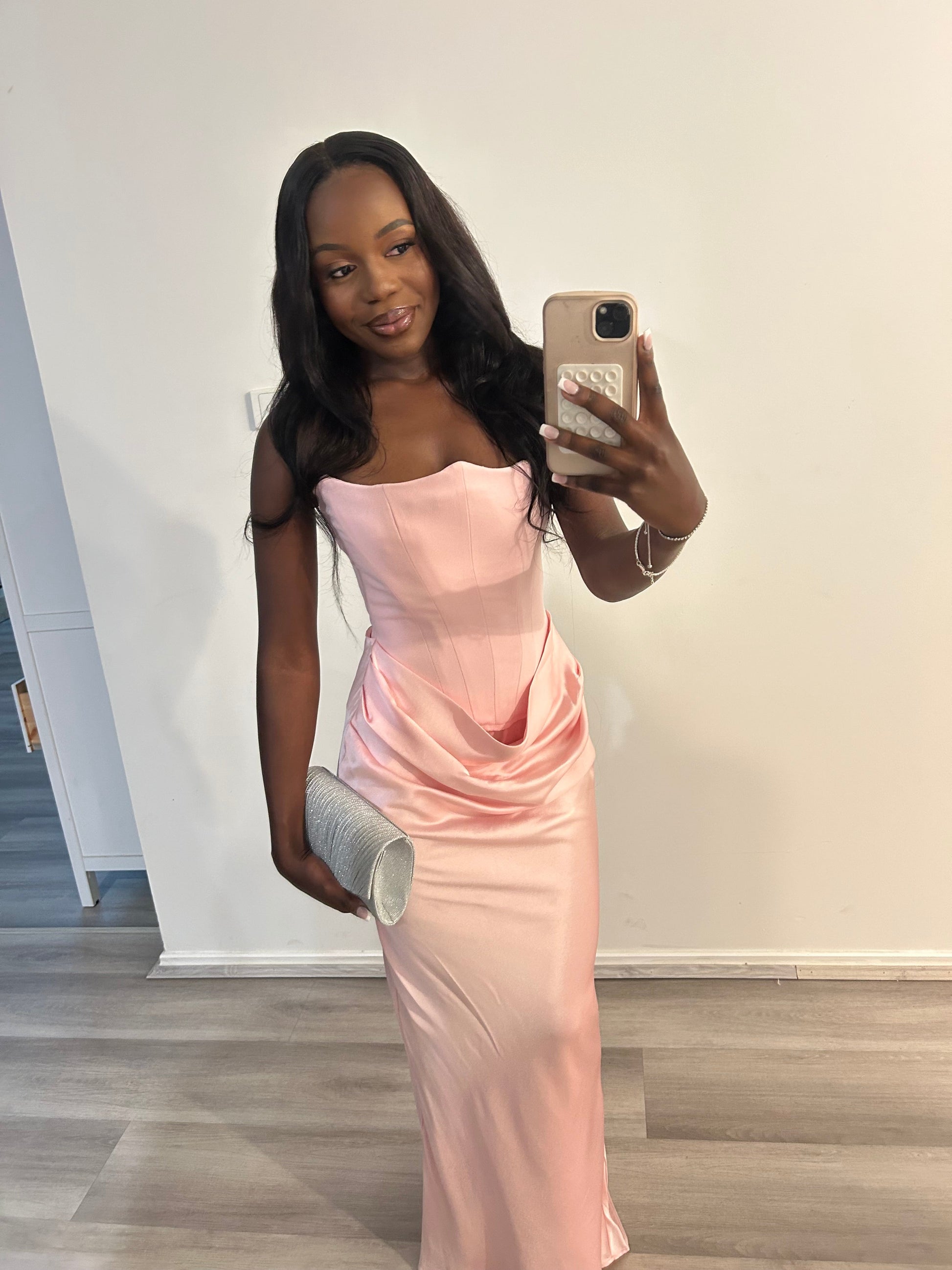 House Of CB Persephone Strapless Corset Dress - Rose Shadow House Of CB