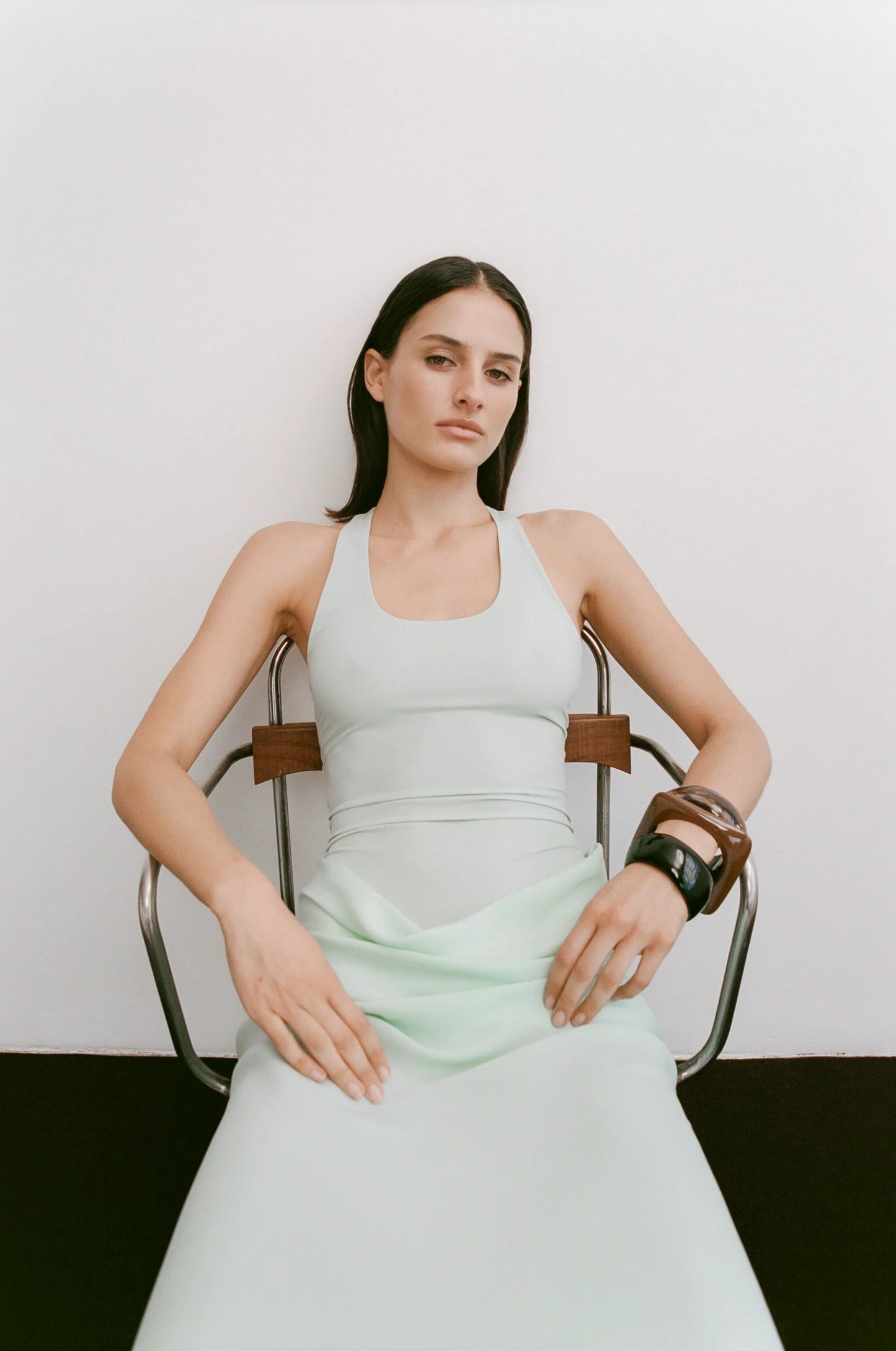 Benni Jade Maxi Dress Bleached Aqua hire