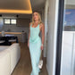 Benni Jade Maxi Dress - Bleached Aqua hire