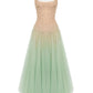 Montsand Mint Ombre Lace Midi Dress hire