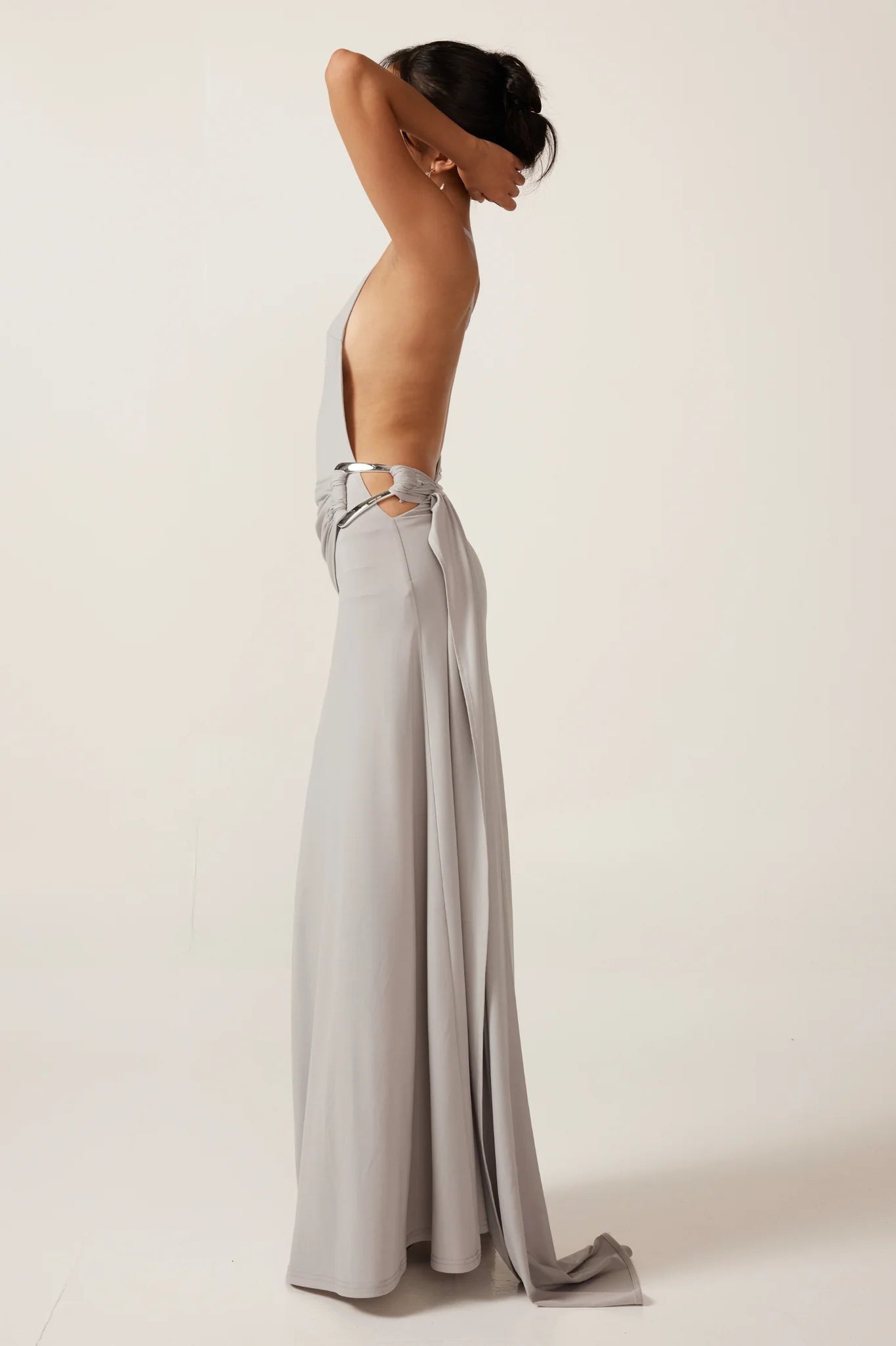 Ance Gria Gaia Gown - Silver Blue