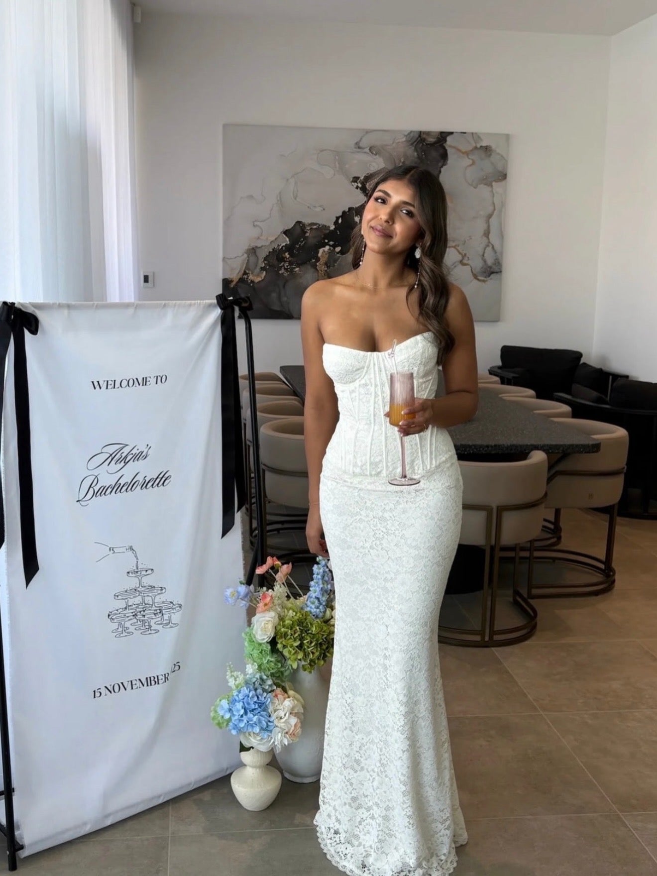 House Of CB Solaine Ivory Lace Corset Maxi Dress - Loop Hires House Of CB Solaine Ivory Lace Corset Maxi Dress - Loop Hires