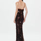 Misha Sapphire Sequin Maxi Dress - Fig Misha