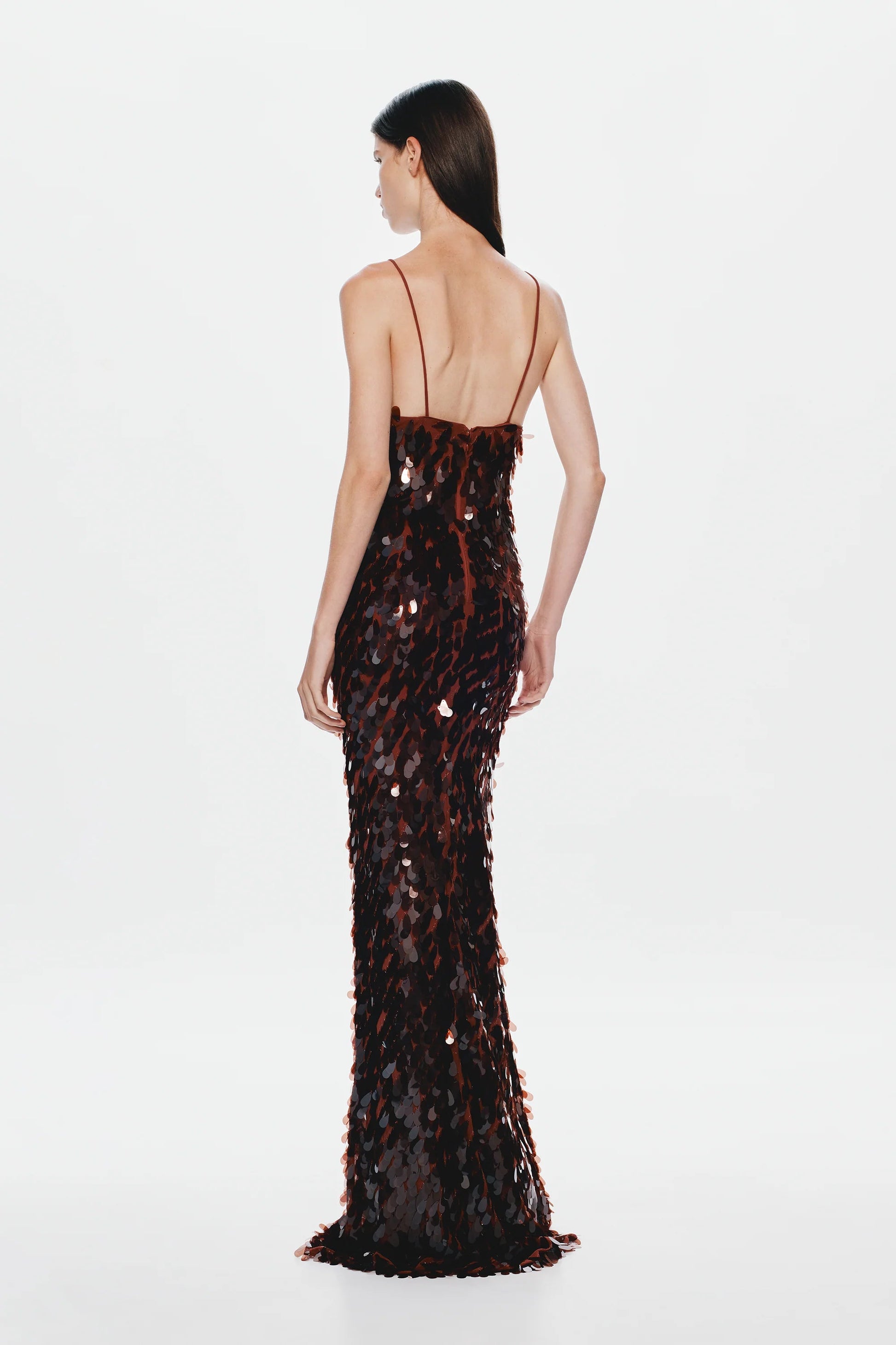 Misha Sapphire Sequin Maxi Dress - Fig Misha