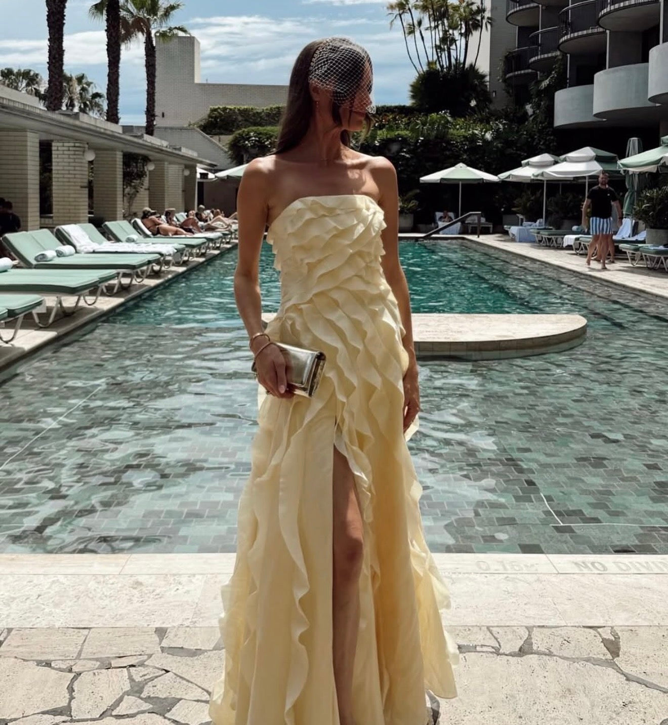 Aje Allairie Gown - Butter Yellow Aje