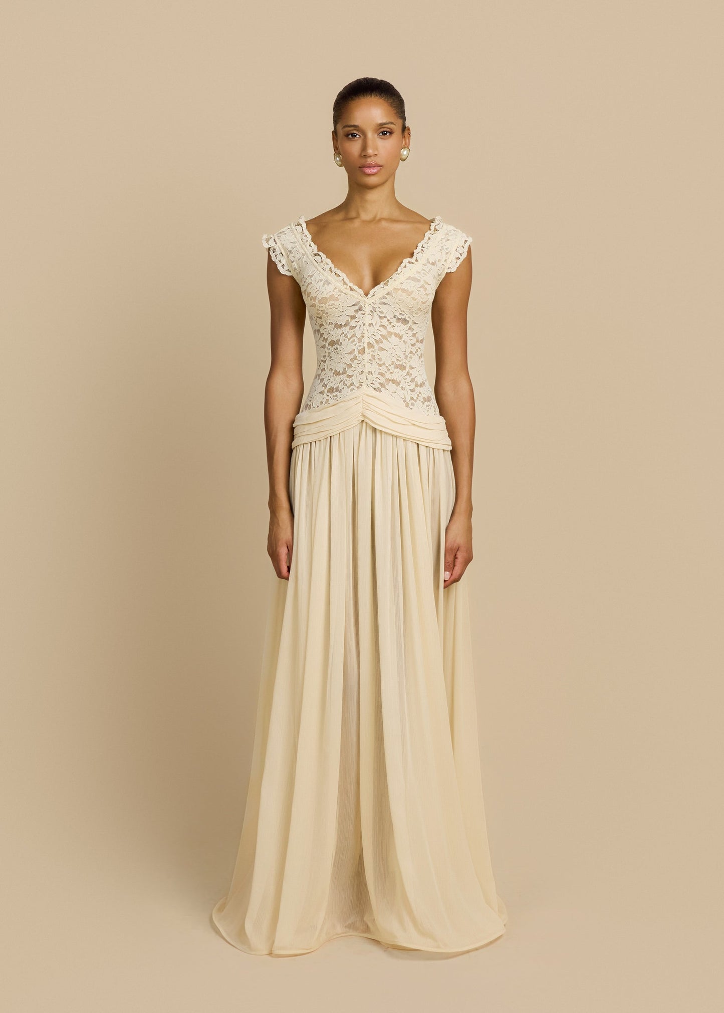 Arcina Ori Arabella Dress - Beige Arcina Ori
