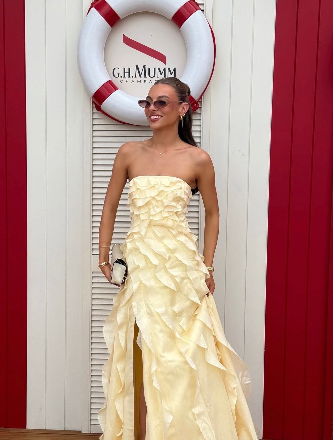 Aje Allairie Gown - Butter Yellow Aje