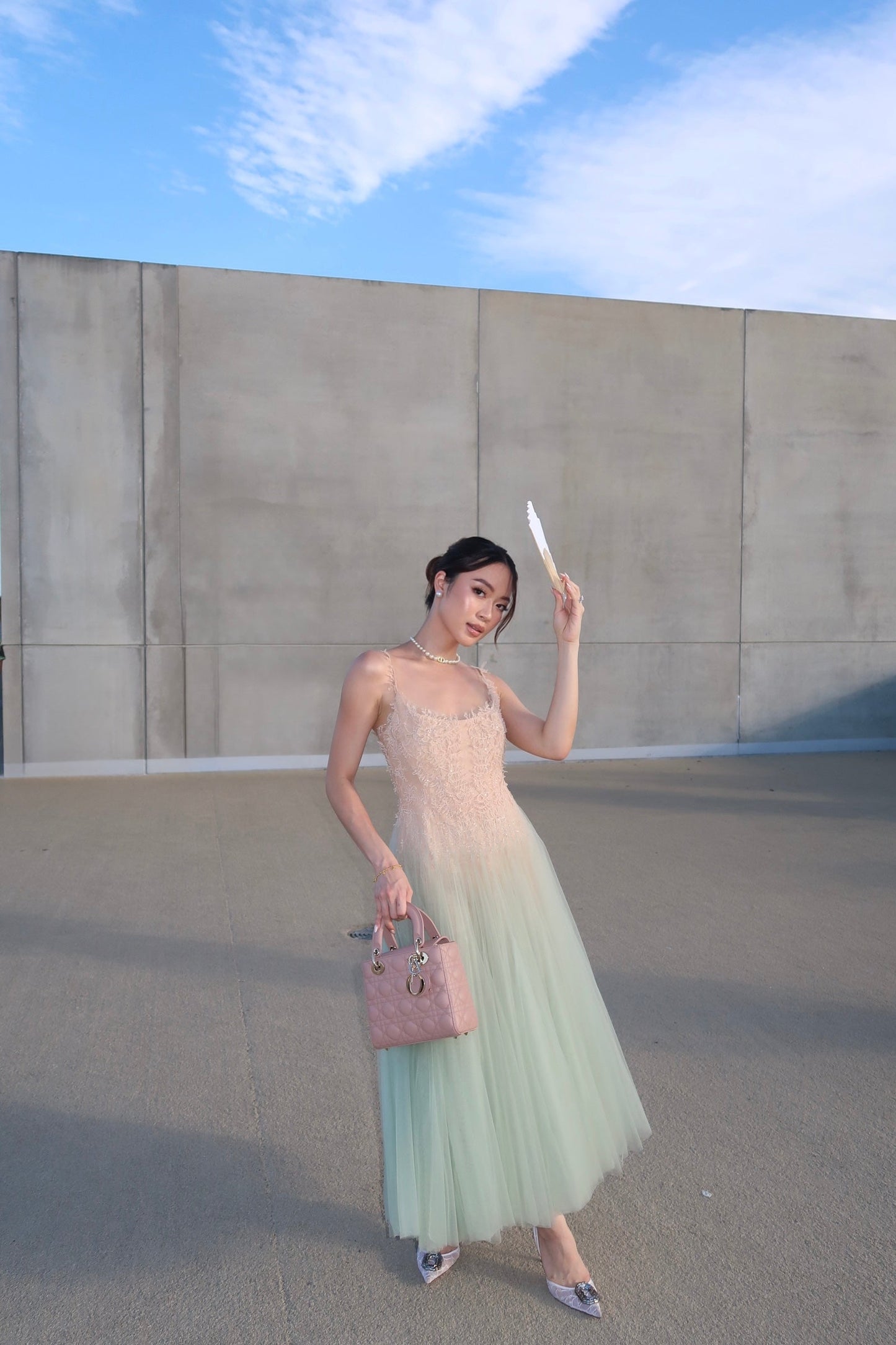 Montsand Mint Ombre Lace Midi Dress Montsand