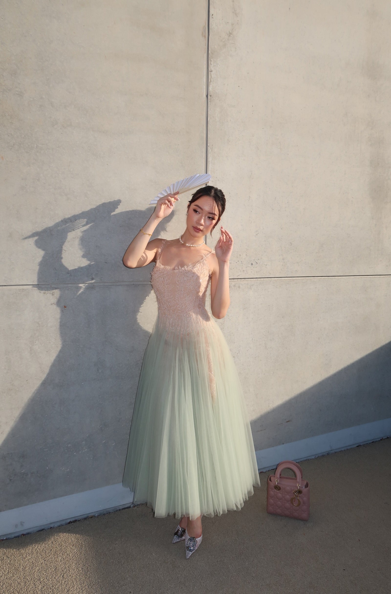 Montsand Mint Ombre Lace Midi Dress Montsand