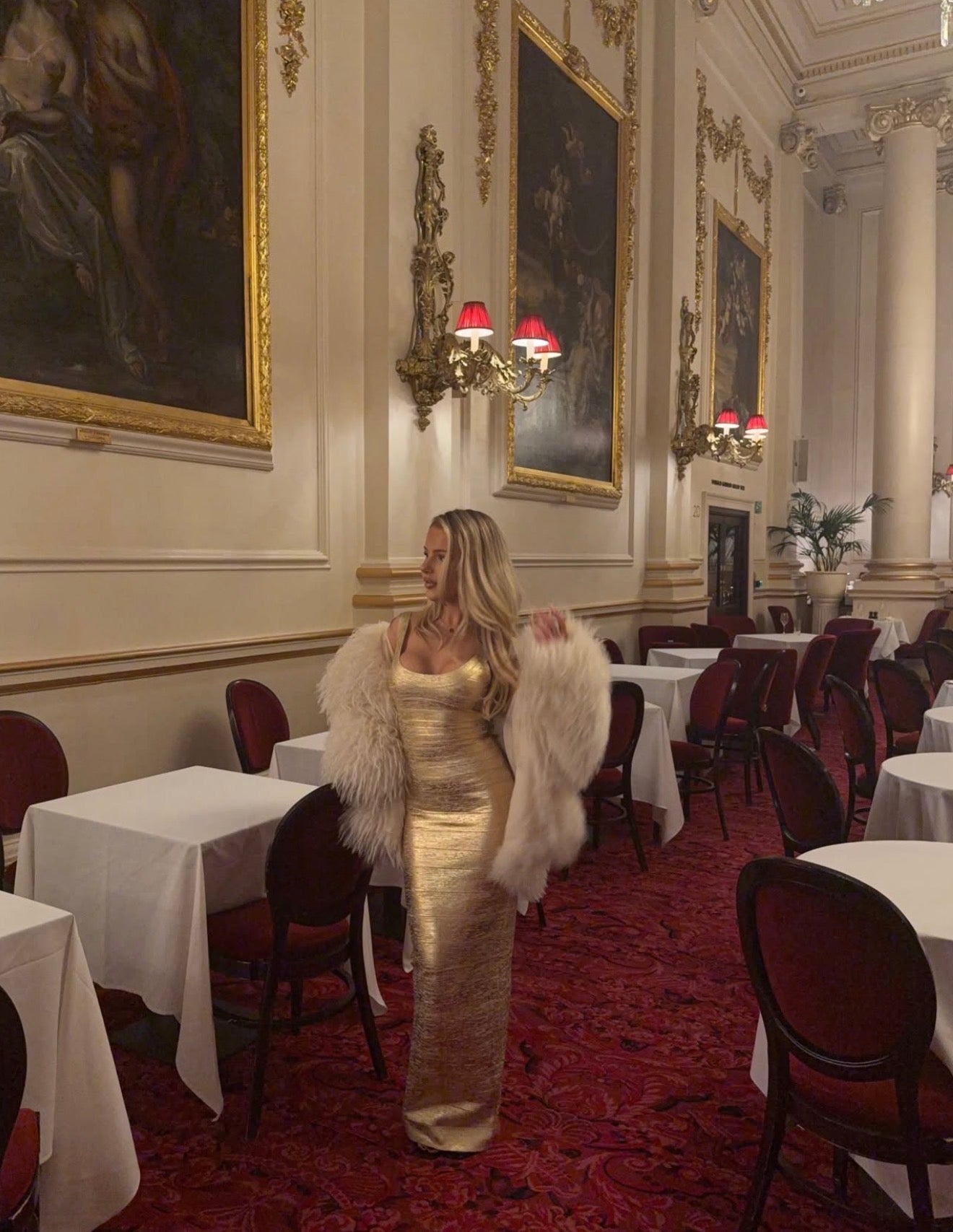 House Of CB The OG Gold Bandage Maxi Dress House Of CB