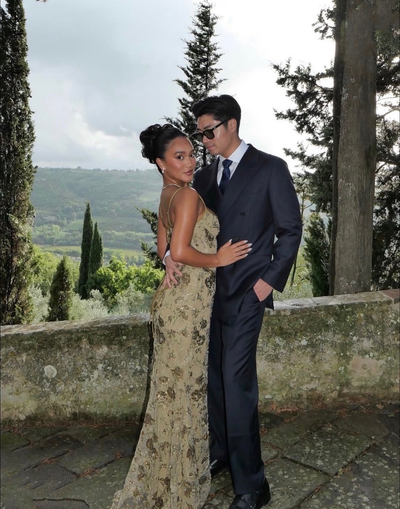 House Of CB Naima Hand Beaded Embellished Maxi Dress - Olive House Of CB