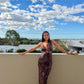 Misha Sapphire Sequin Maxi Dress - Fig Misha