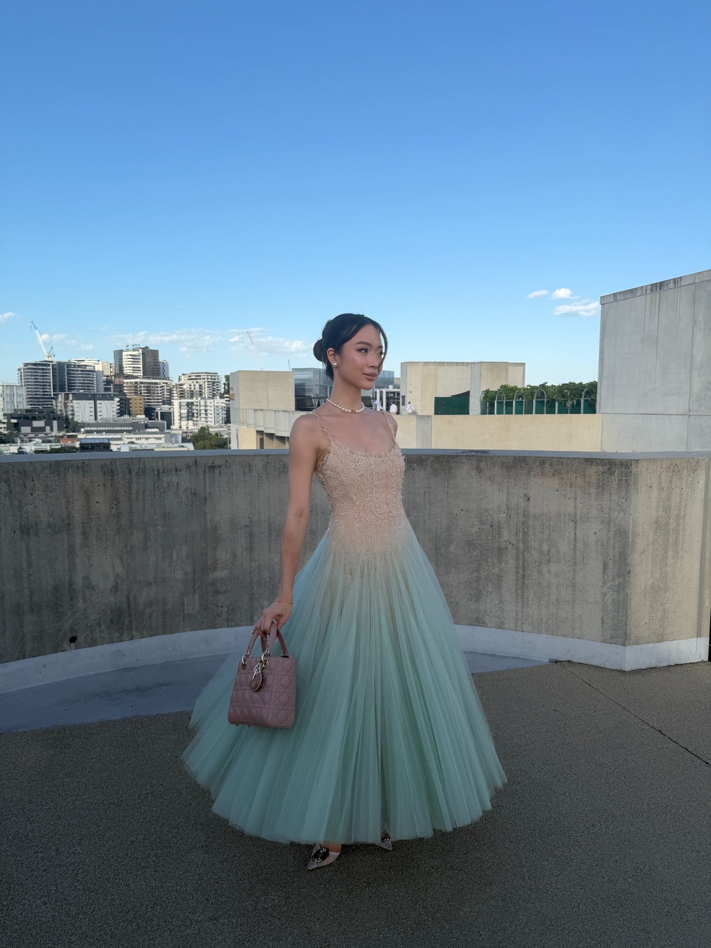 Montsand Mint Ombre Lace Midi Dress Montsand