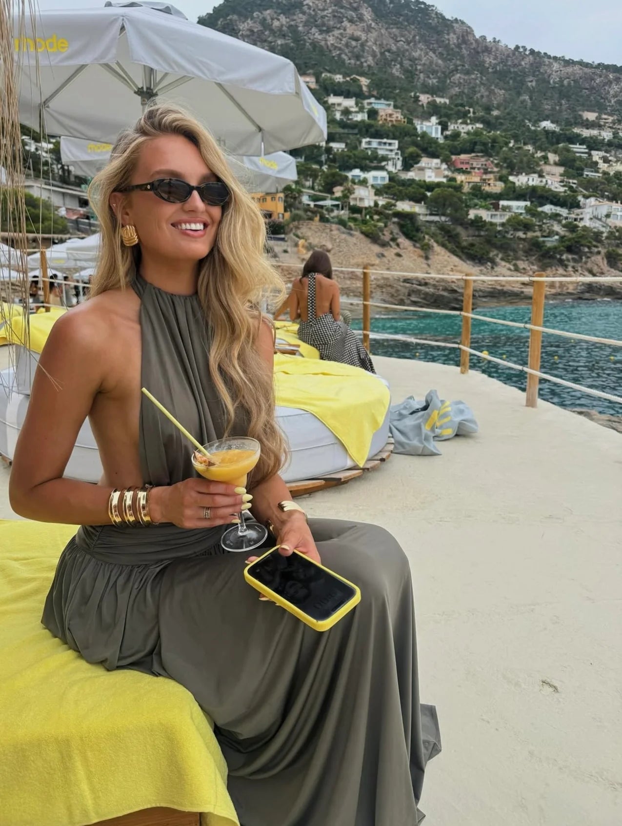 Arcina Ori Santina Dress Khaki hire