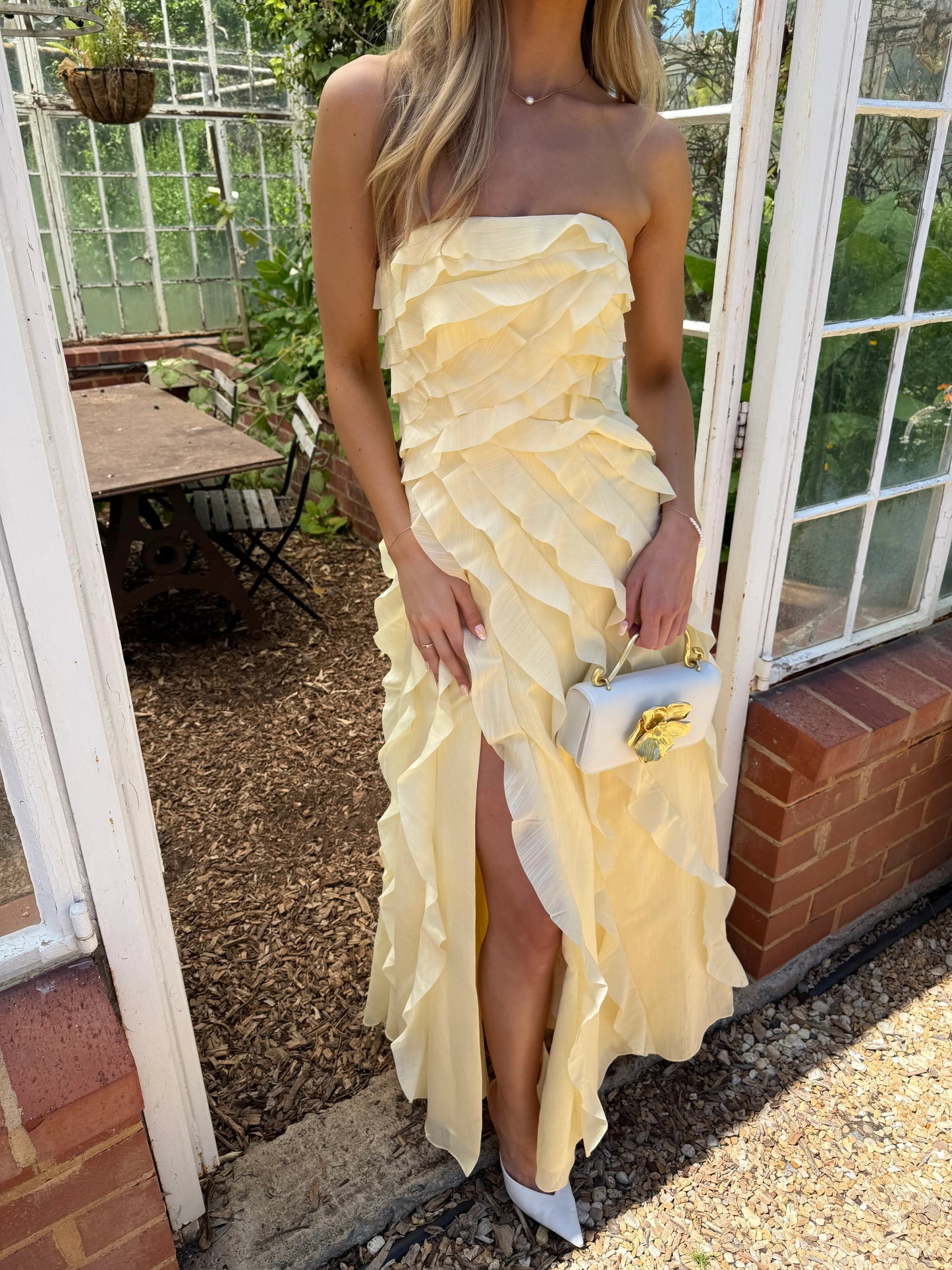 Aje Allairie Gown - Butter Yellow Aje