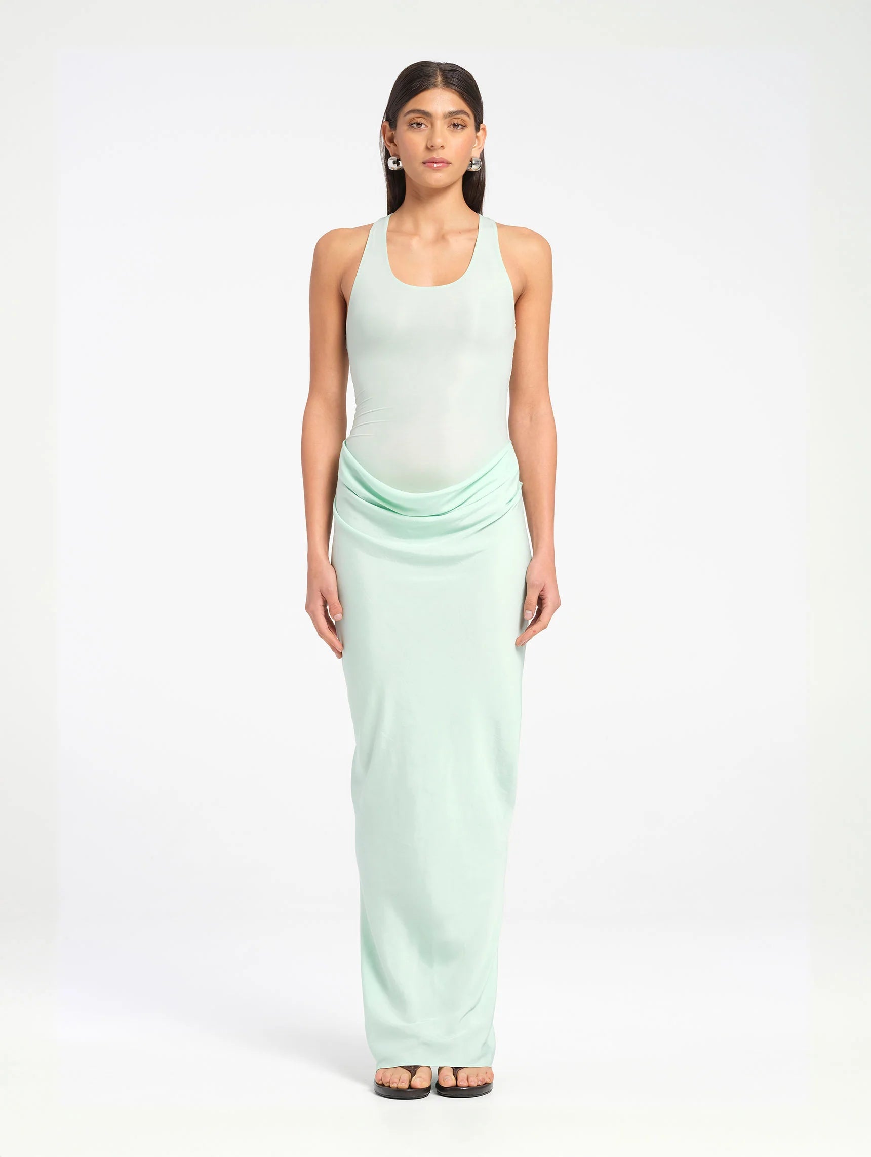 Benni Jade Maxi Dress Bleached Aqua hire