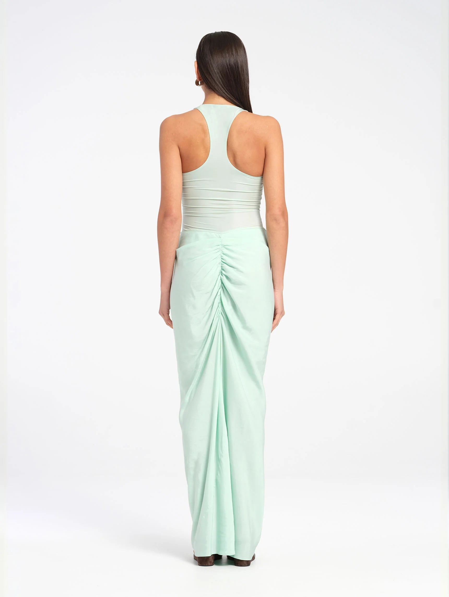 Benni Jade Maxi Dress Bleached Aqua hire