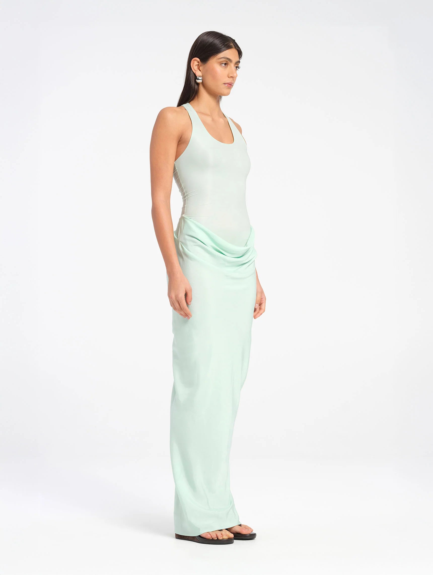 Benni Jade Maxi Dress Bleached Aqua hire