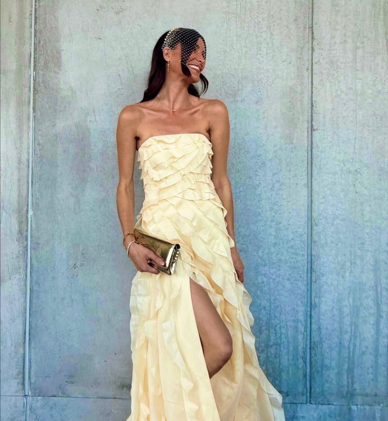 Aje Allairie Gown - Butter Yellow Aje