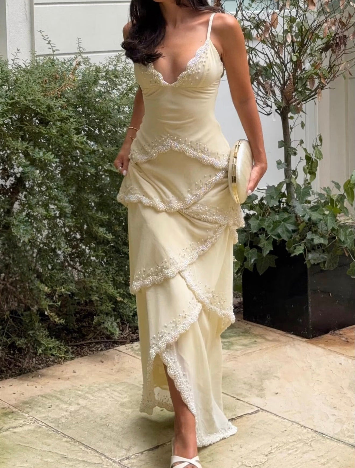 House Of CB Sorelle Embellished Tiered Maxi Dress House Of CB