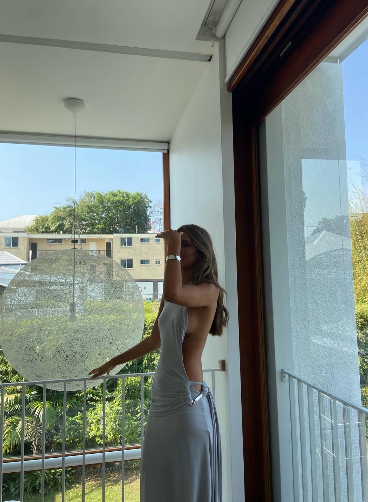 Ance Gria Gaia Gown - Silver Blue Ance Gria