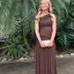 Misha Sisal Maxi Dress - Espresso Misha