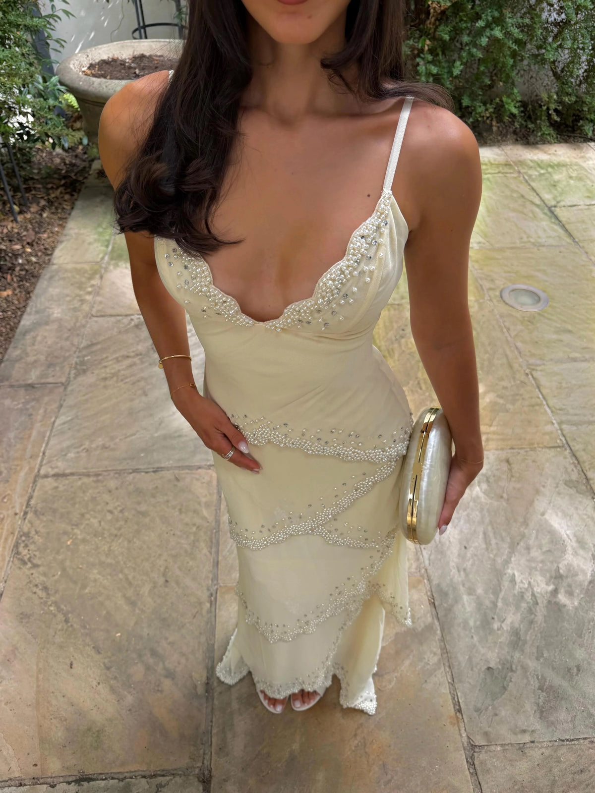House Of CB Sorelle Embellished Tiered Maxi Dress House Of CB