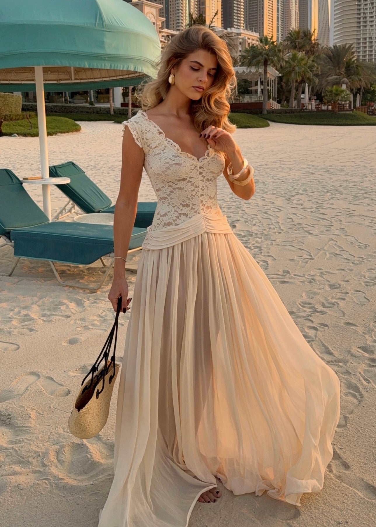Arcina Ori Arabella Dress - Beige Arcina Ori