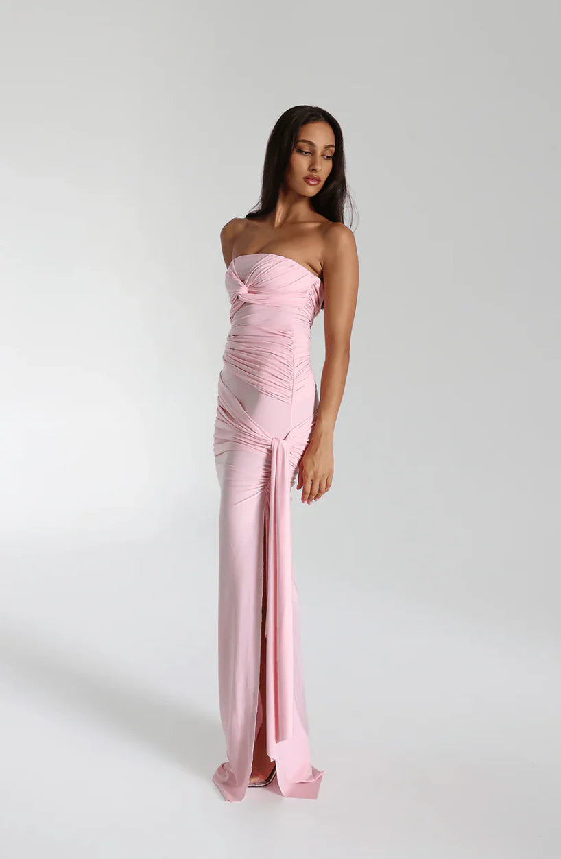 natalie rolt pink dress Rent Natalie Rolt Miranda Gown Blosson Pink