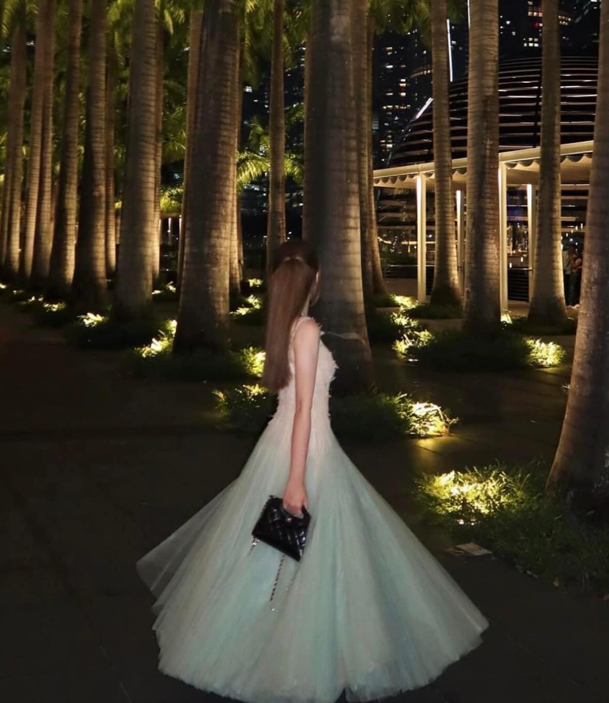 Montsand Mint Ombre Lace Midi Dress hire