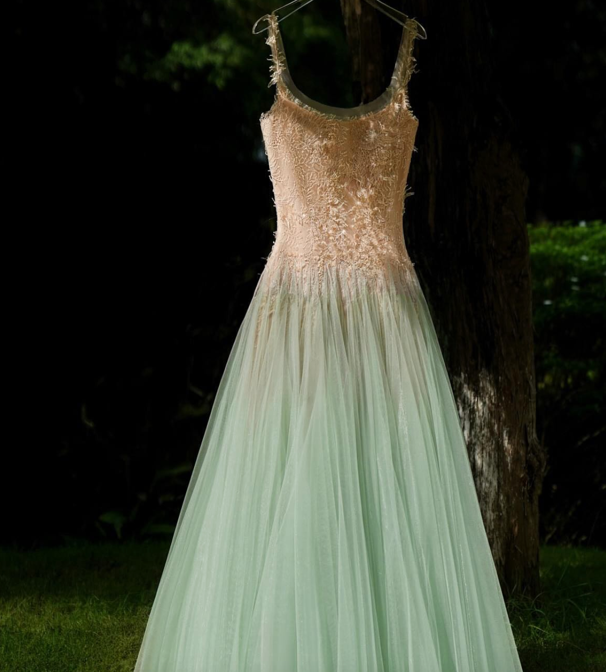 Montsand Mint Ombre Lace Midi Dress Montsand