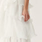 Aje Sunbeam Bustier and Cosmos Tiered Skirt Set hire – white