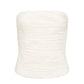 Aje Sunbeam Bustier and Cosmos Tiered Skirt Set hire – white