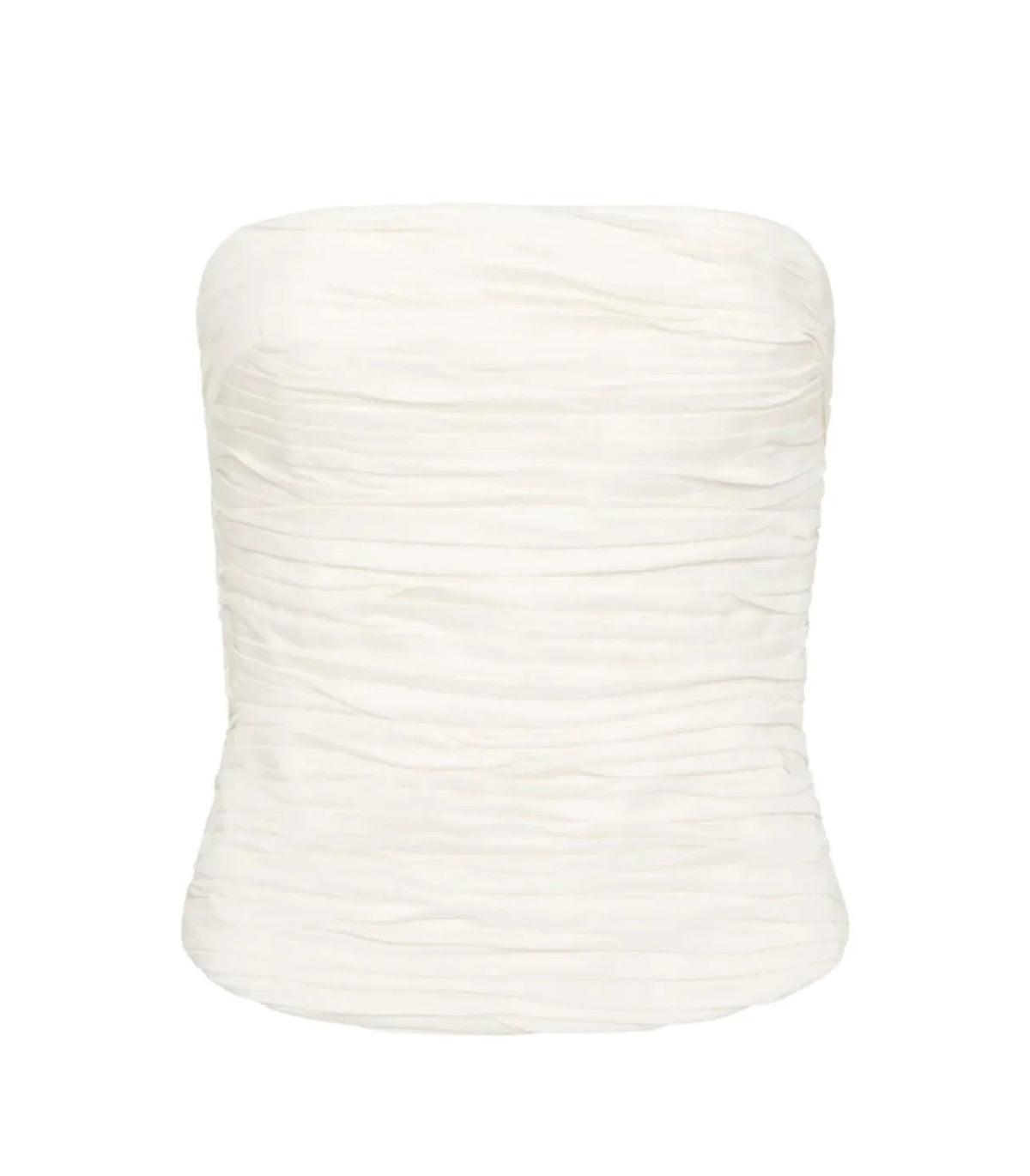 Aje Sunbeam Bustier and Cosmos Tiered Skirt Set hire – white