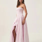 Aje Violette Bubble Hem Maxi Dress hire – pastel pink
