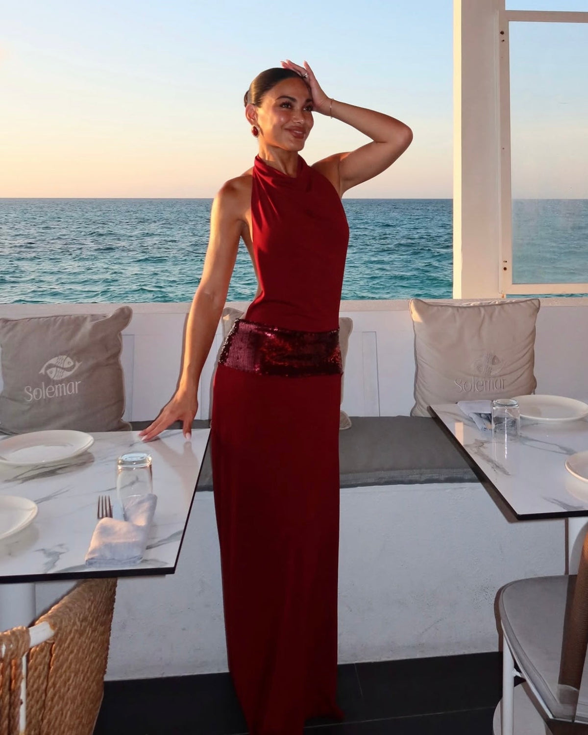Ance Gria Adele Gown hire – wine
