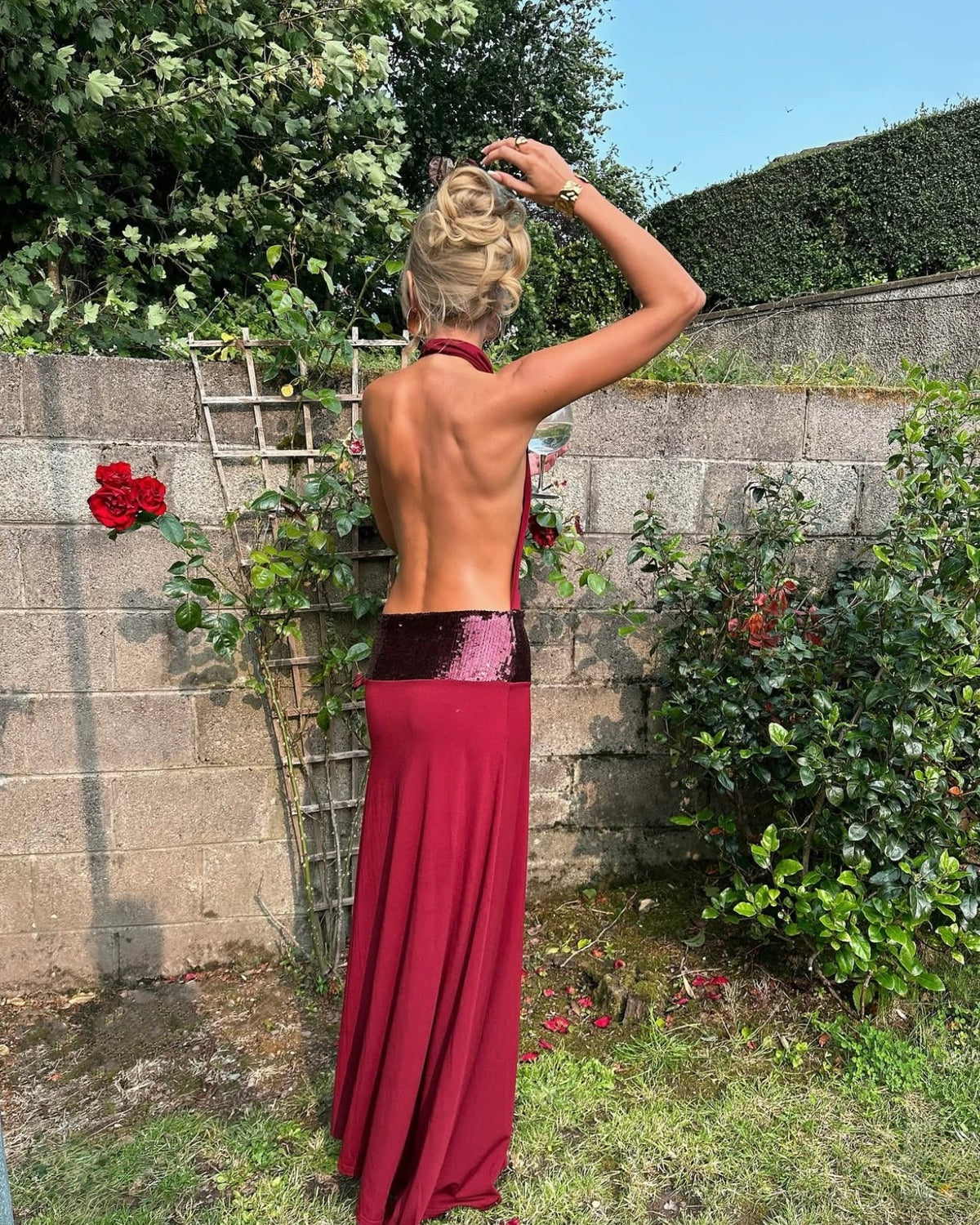 Ance Gria Adele Gown hire – wine