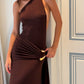 Ance Gria Gaia Gown hire – brown