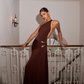 Ance Gria Gaia Gown hire – brown