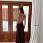Ance Gria Gaia Gown hire – brown