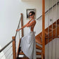 Ance Gria Gaia Gown hire – silver blue